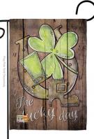 St. Pat\'s The Lucky Day Garden Flag