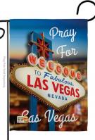 Pray For Las Vegas Garden Flag