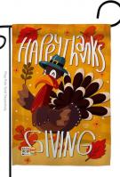 Happy Thanks Giving Turkey Garden Flag