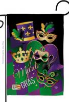 Mardi Gras Decorative Garden Flag