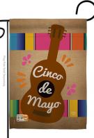 Celebrate Guitarron Cinco de Mayo Garden Flag