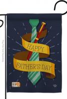 Happy Smartest Dad Garden Flag