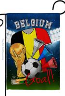 Belgium Soccer Garden Flag