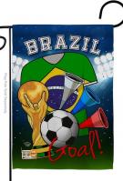 Brazil Soccer Garden Flag