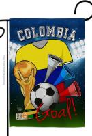 Colombia Soccer Garden Flag