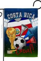Costa Rica Soccer Garden Flag