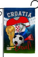 Croatia Soccer Garden Flag