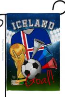 Iceland Soccer Garden Flag