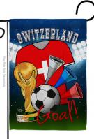 Switzerland Soccer Garden Flag