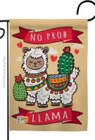 No Prob Llama Garden Flag