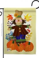 Autumn Scarecrow Garden Flag