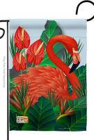 Flamingo Paradise Garden Flag