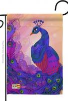 Beautiful Peafowl Garden Flag