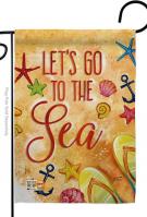 Let\'s Go To The Sea Garden Flag