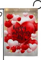 Pop Hearts Valentines Day Garden Flag