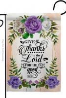 Thanks To The Lord Decorative Garden Flag