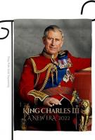 King Charles III Garden Flag