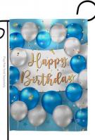 Birthday Balloons Garden Flag