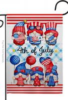 July 4th Gnome Garden Flag