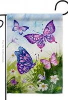 Butterflies Field Garden Flag