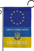 European Union Stand With Ukraine Garden Flag