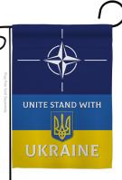 NATO Stand With Ukraine Garden Flag