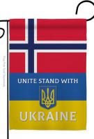 Norway Stand With Ukraine Garden Flag