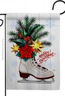 Christmas Skates Garden Flag