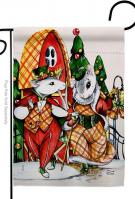 Holiday Mouses Garden Flag