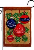 Christmas Ornaments Garden Flag