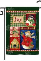 Joy Snow Woman Garden Flag