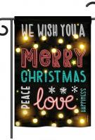 Lightful Merry Christmas Love Garden Flag