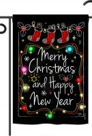 Chalkboard Merry Christmas Garden Flag