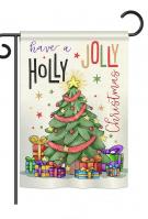 A Holly Jolly Christmas Garden Flag