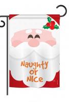 Naughty Or Nice Garden Flag