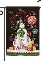 Sweet Snowmen Garden Flag