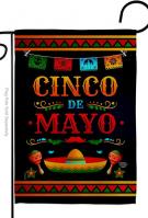 Party De Mayo Garden Flag