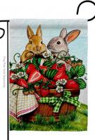 Spring Rabbits Garden Flag