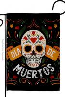 Dia de Muertos Skull Garden Flag