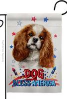 Patriotic Comforter Spaniel Garden Flag