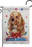 Patriotic Cocker Spaniel Garden Flag