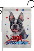 Patriotic Boston Terrier Garden Flag