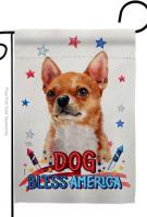 Patriotic Shorthair Chihuahua Garden Flag