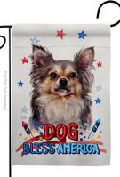 Patriotic Chihuahua Garden Flag