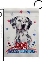 Patriotic Dalmatian Garden Flag