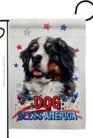 Patriotic Bernese Cattle Garden Flag