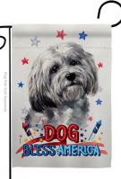 Patriotic Havanese Garden Flag
