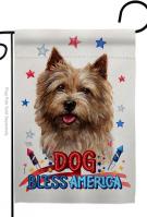 Patriotic Norwich Terrier Garden Flag