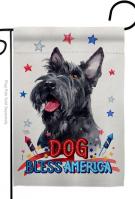 Patriotic Scottish Terrier Garden Flag