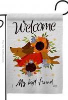 Welcome Best Friend Garden Flag